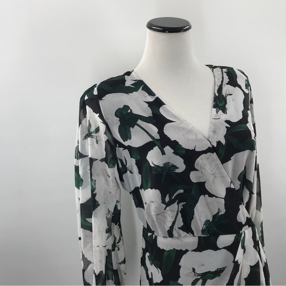 The Kooples Floral Long Sleeve Short Dress - Picture 5 of 10